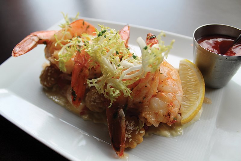 The Pickled Shrimp Cocktail has become an in-demand signature at Bourbon Steak in Washington, D.C., holding its own alongside a more steak-oriented menu.