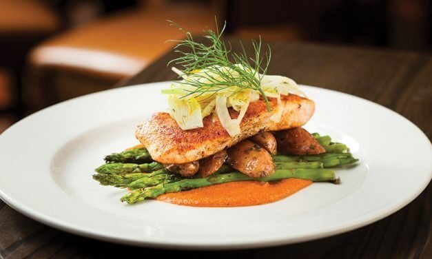 <span class="entry-title-primary">Pursuit Of Perfection</span> <span class="entry-subtitle">Best of Flavor 2018 | Burtons Grill & Bar  | Salmon Romesco</span>