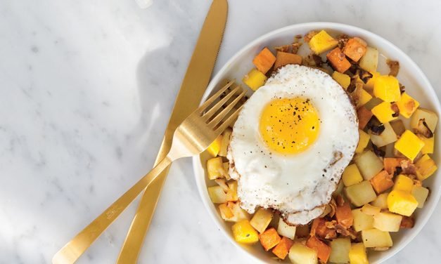 Fresh Mango & Sweet Potato Breakfast Hash