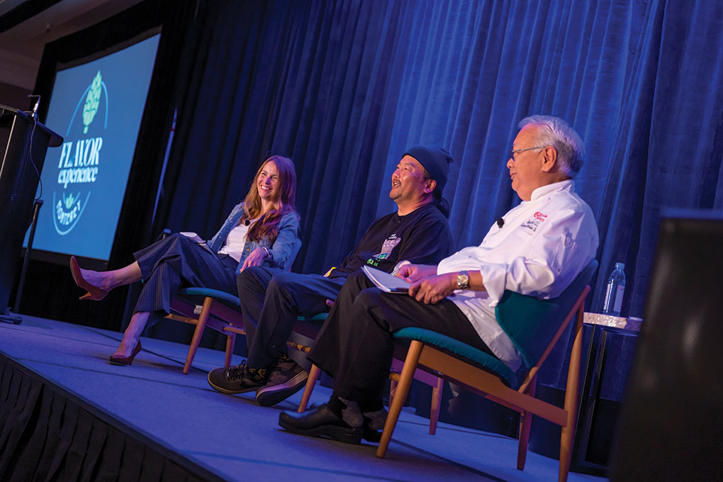 Cathy Nash Holley led a lively and poignant conversation with two icons in our industry: Roy Choi, the architect of the modern food truck culture, TV personality and cookbook author, and Robert Okura, the VP of culinary development for Cheesecake Factory, Inc. They discussed how their culinary careers intersected, how they leverage their brands to translate flavor trends for broad consumer appeal, using food as a means of inclusivity, and where they find inspiration.