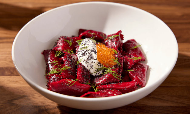 <span class="entry-title-primary">Briny and Beet-Bright Agnolotti</span> <span class="entry-subtitle">Daisies | Chicago</span>