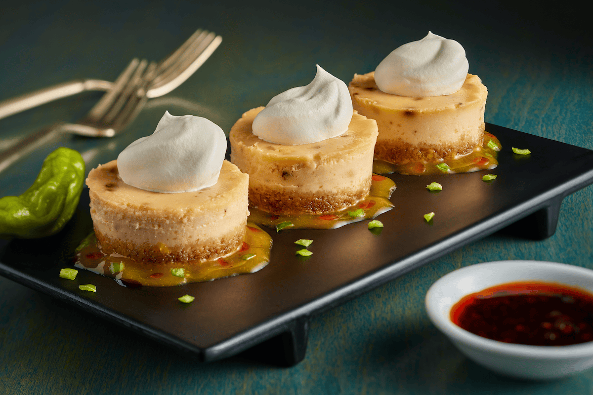 Picture for Chili-Garlic Cheesecake with Soy Sauce Whipped Cream