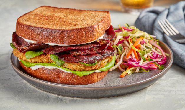 <span class="entry-title-primary">6. Aussie Select Lamb Bacon, Fried Green Tomatoes and Basil Sandwich</span> <span class="entry-subtitle">Chris Aquilino, Senior Director of Enterprise Culinary, Elior North America</span>